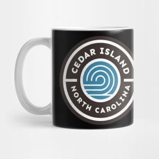 Cedar Island, NC Waves Summer Vacation Mug